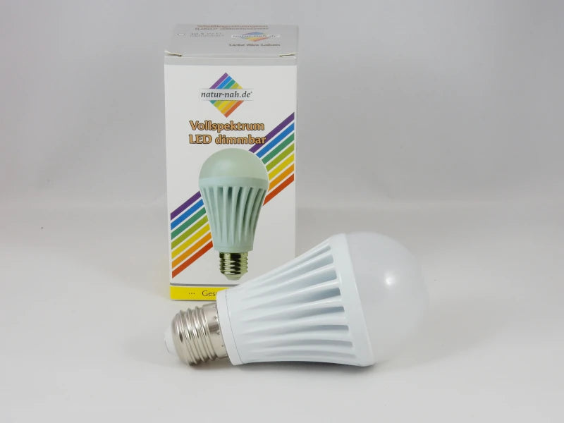 Vollspektrum LED-Lampe 10,5W mit E27-Fassung, dimmbar