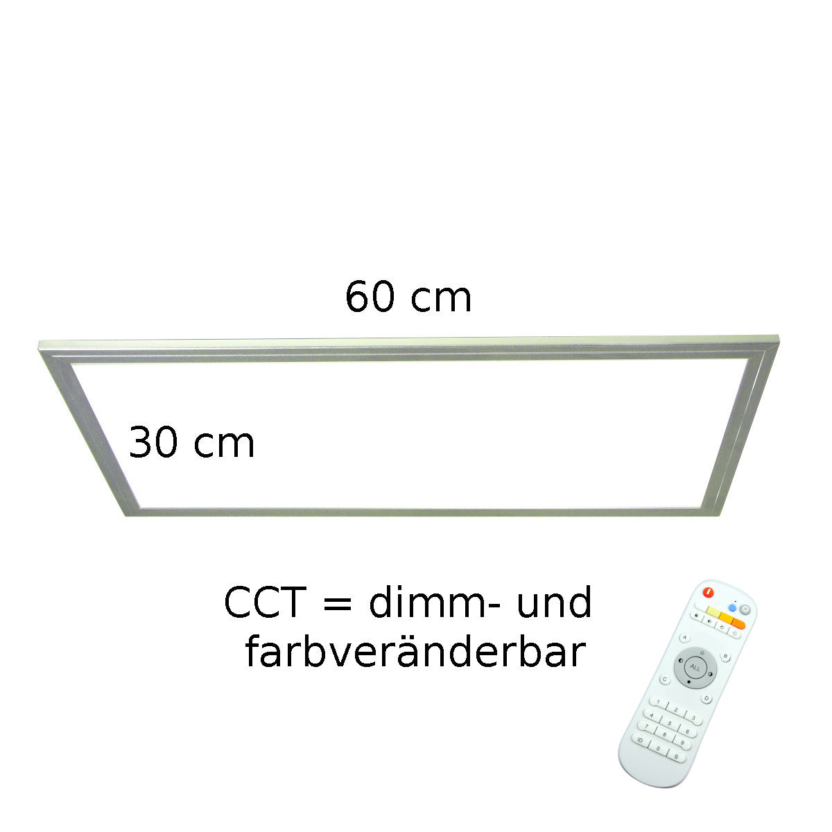 CCT Panel 60x30cm mit Fernsteuerung