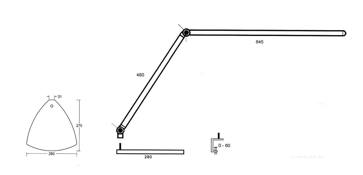 Skizze der Maße Longst S