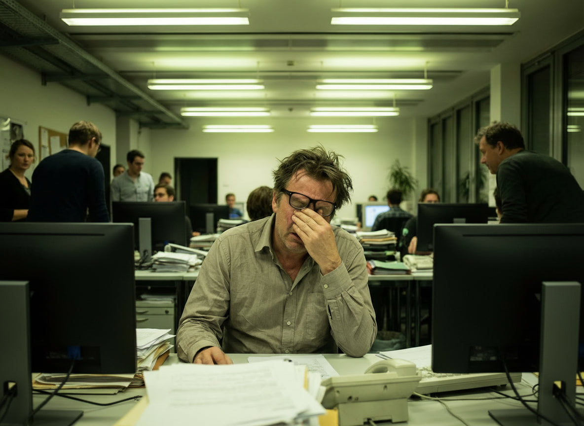 Reizüberflutung im Büro: Der stille Stressfaktor direkt über Ihrem Kopf