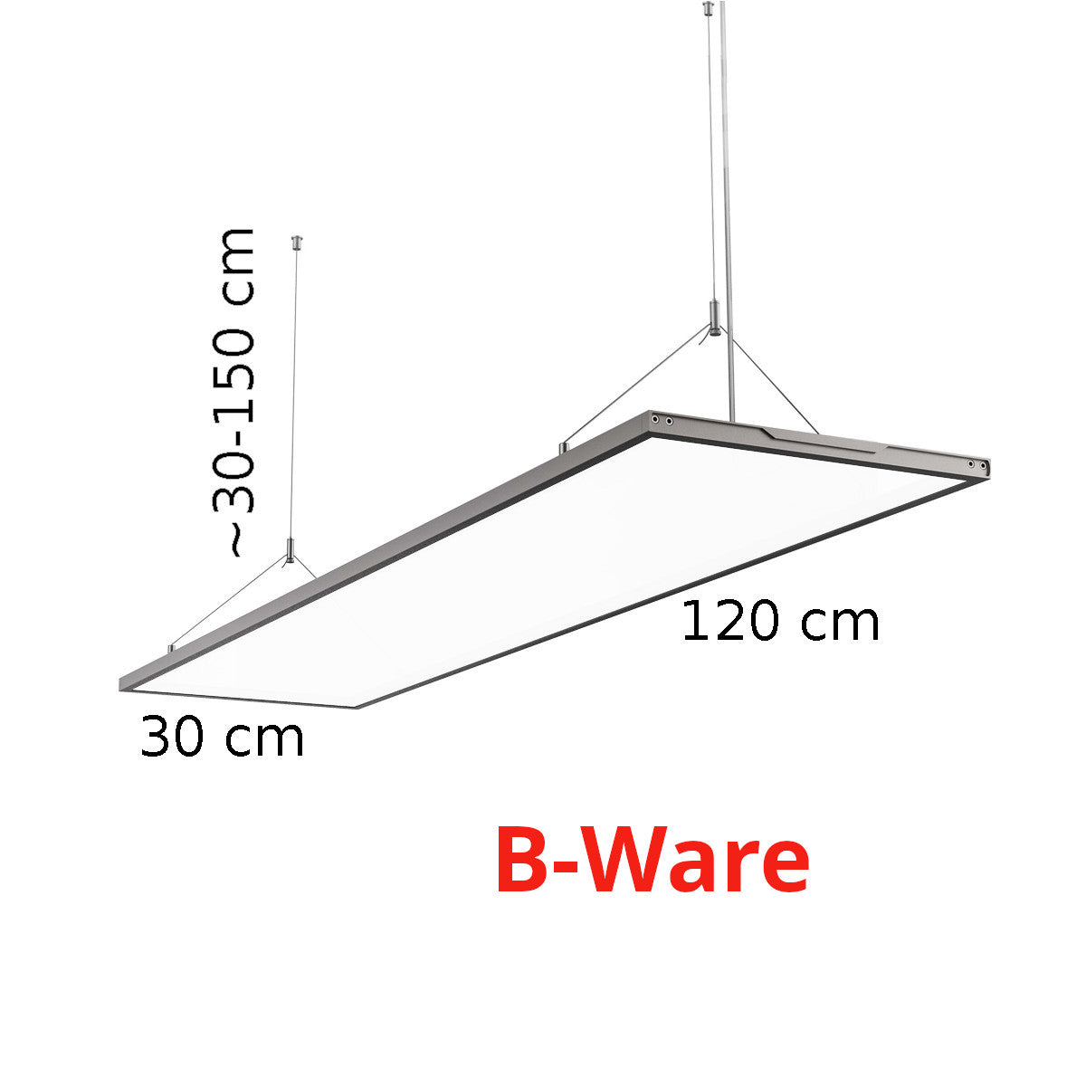 abgehängtes LED-Panel  als B-Ware