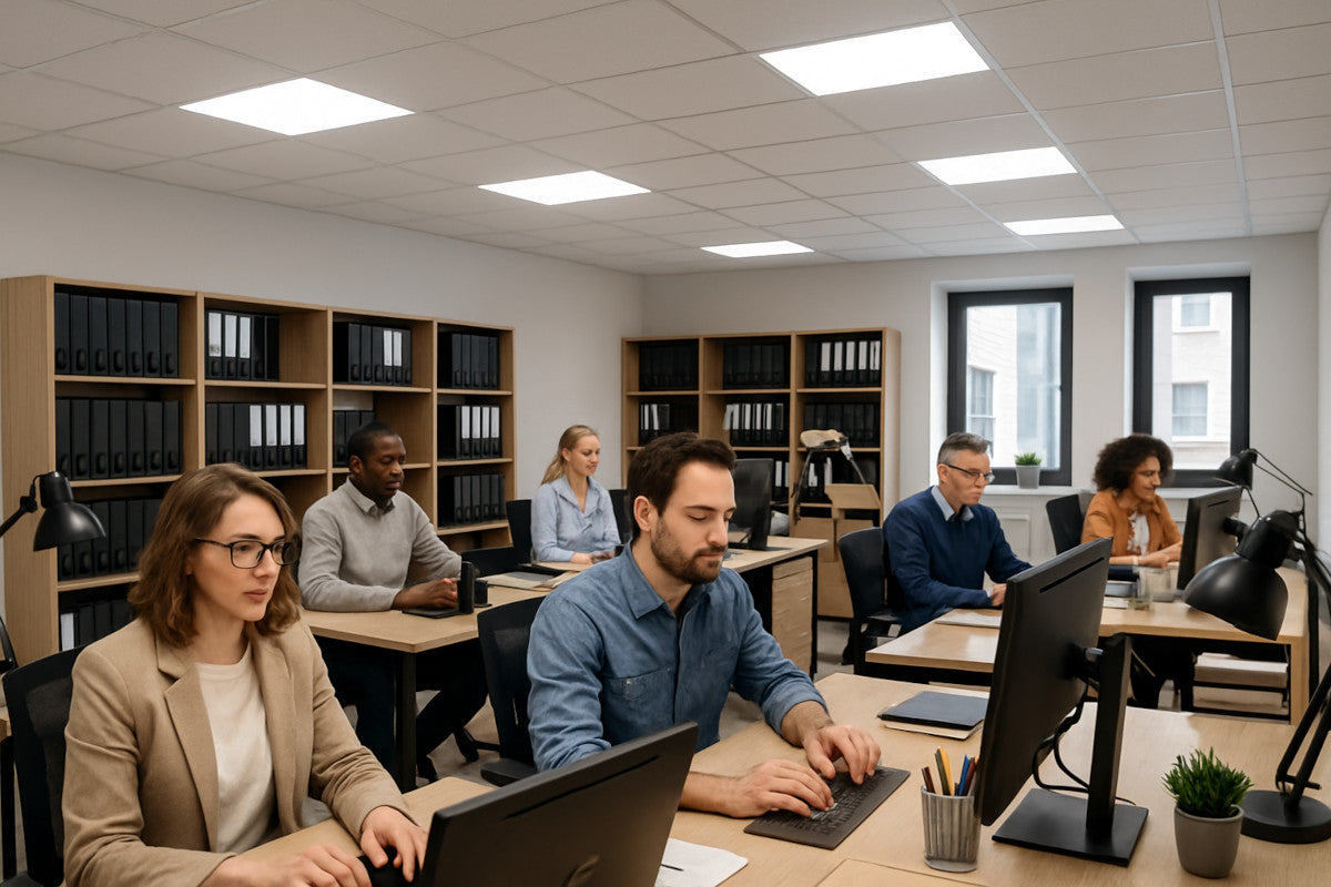 Bürobeleuchtung mit LED-Panel