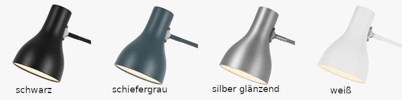 die 4 Farben der Tischleuchte Tifez