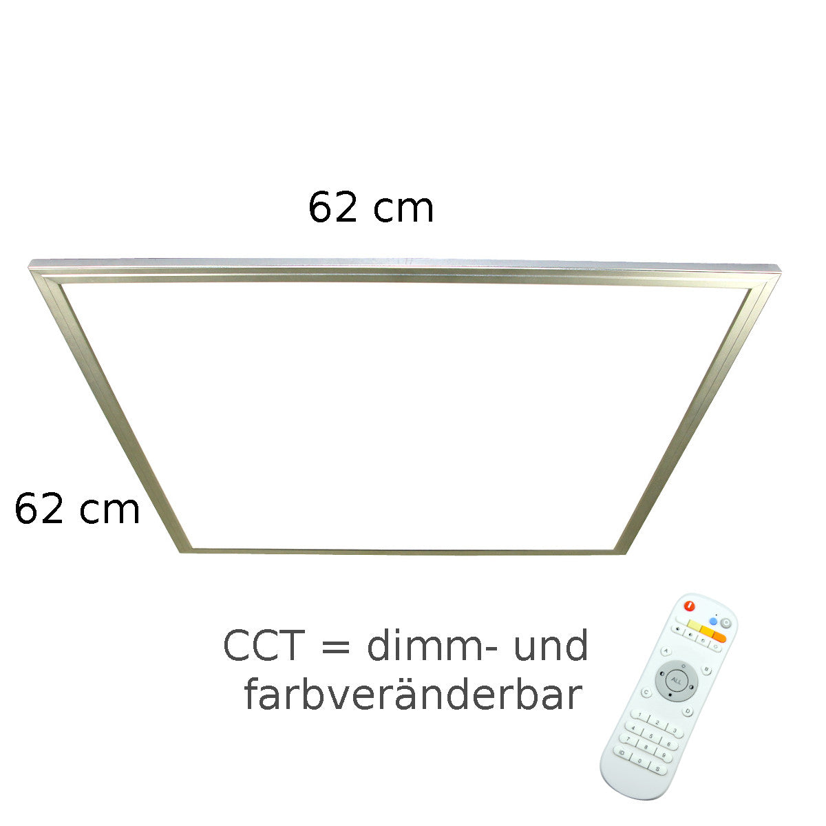CCT Panel 62x62cm mit Bedienung